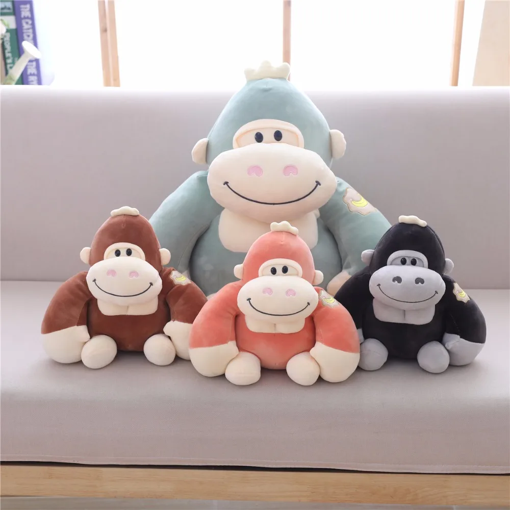 Soft Plush Simulation Gorilla Orangutan stuffed Doll Toys Birthday Gift Home Shop Decor