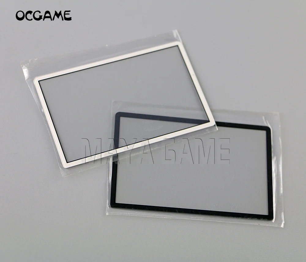 OCGAME high quality Black White plastic Top Screen Frame Surround Protector Cover For New 3DS 100pcs/lot