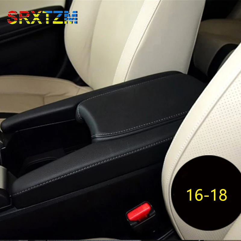 SRXTZM 3pcs/set Center Console Lid Armrest Box Microfiber Leather Protective Cover Trim For Honda Civic 10th Gen 2016 2017 2018