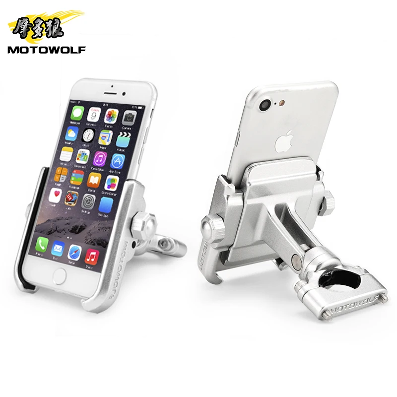 Universal Aluminum Alloy Motorcycle  Holder Stand Support For GPS Bike Holder Support Telephone Moto For Xiaomi