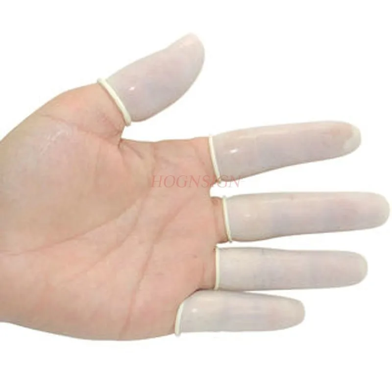 500g Latex finger sets disposable non-slip dust-free purification wear-resistant industrial rubber protective finger hood labor