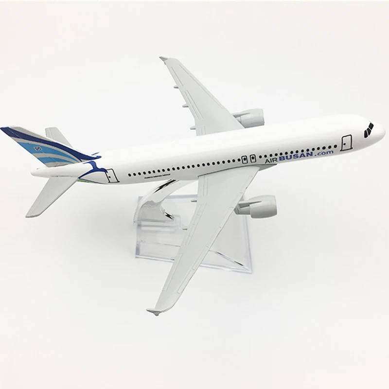 Busan Airlines, South Korea Aeroplane model Airbus A320 airplane 16CM Metal alloy diecast 1:400 airplane model toy for children