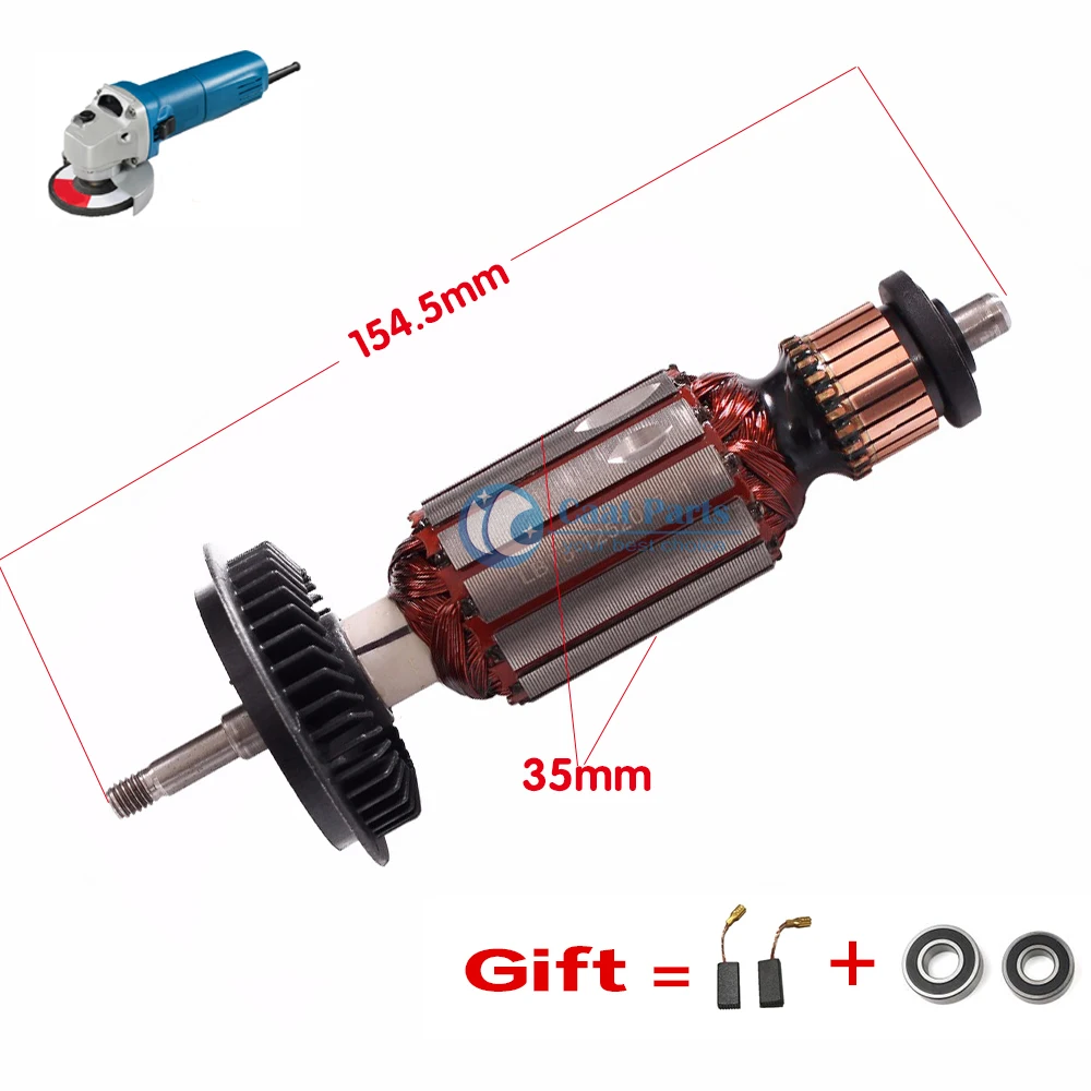 AC220-240V Armature Rotor for Bosch GWS6-100 GWS6-100E TWS6600 TWS6700 TWS6000  GWS6-115 GWS6-125