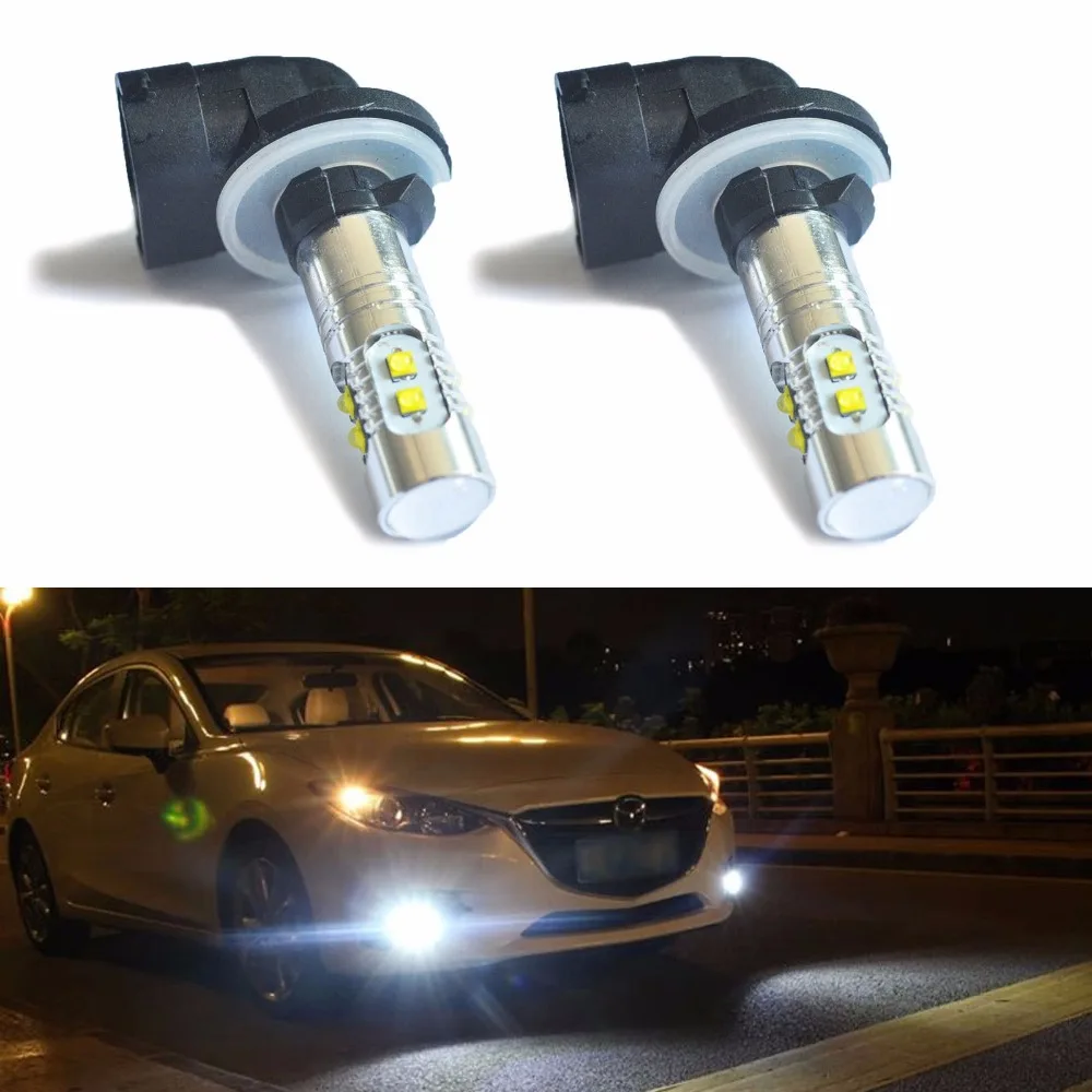 

Par Lampada H27 881 10 Led Cree Chip led 50w Efeito Onix Cobalt Spin Efeito 6000K Branca For Kia Sportage Cerato Hyundai I30