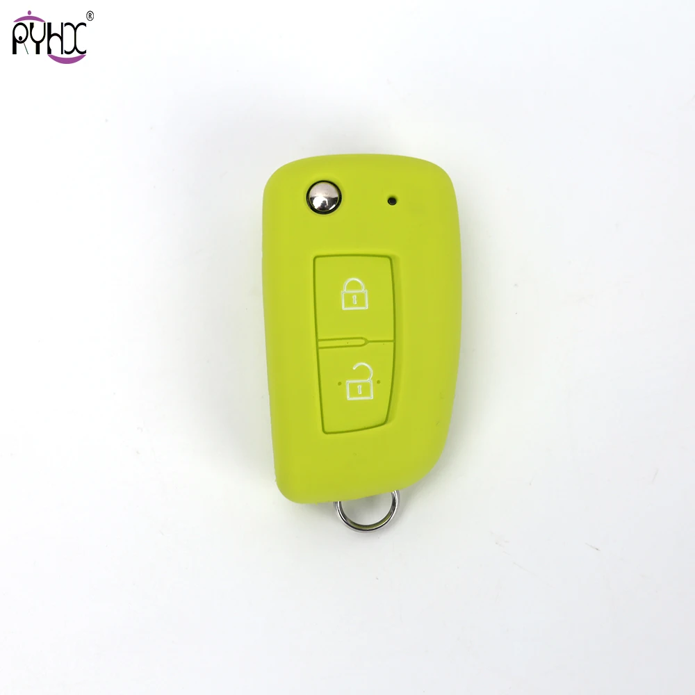 2 Buttons Silicone fob Car Key Case Cover For J10 J11 T31 T32 Kicks Altima Maxima Tiida Murano Teana