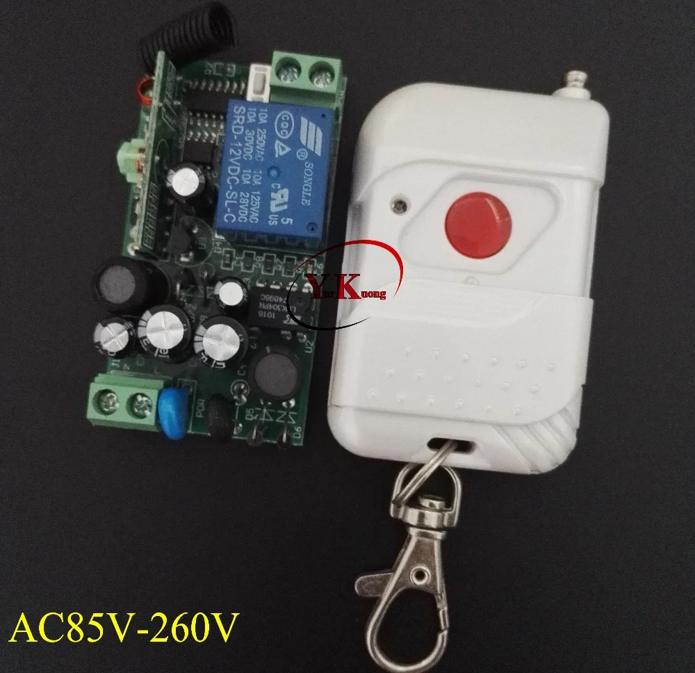 Remote Control Switch LED Light Lamp Remote ON OFF System AC85V-AC260V 100V 110V 240V 230V 127V Learning Code Receiver 315/433