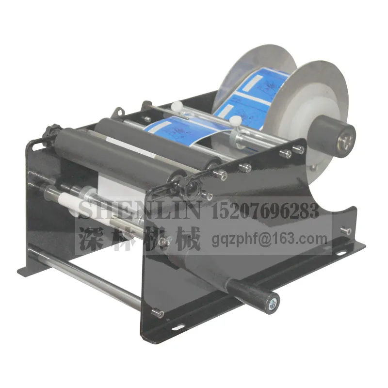 Ronde Fles Labeling Machine Label Sticker Handleiding Fles Labeller Hand Gehouden Fles Label Applicator Tool Apparatuur Freeshippin