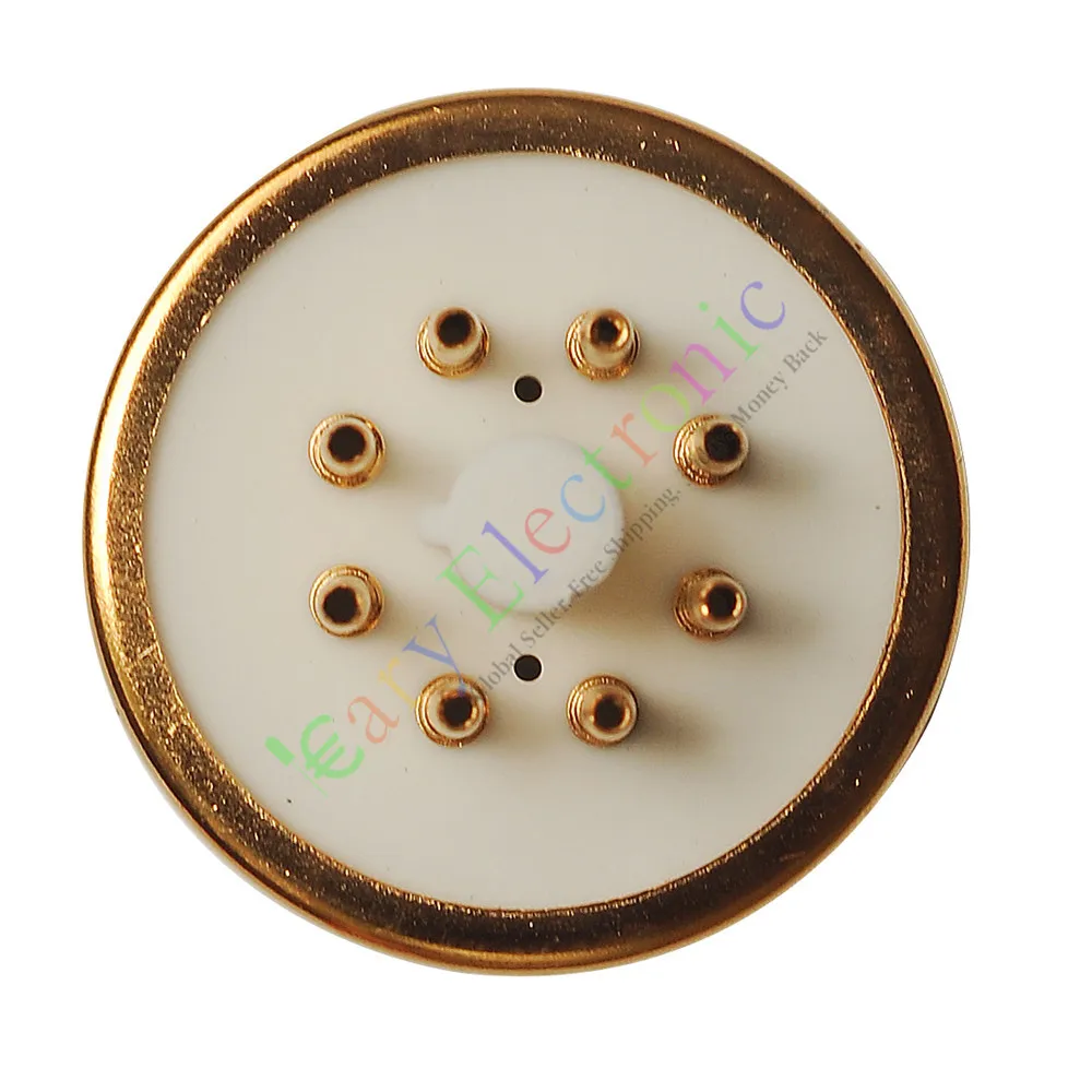 Оптовая и розничная продажа, 20 шт., 8-контактные золотые керамические розетки для вакуумных трубок, база Saver Fr 6L6 EL34 KT88, аудиоусилитель, бесплатная доставка