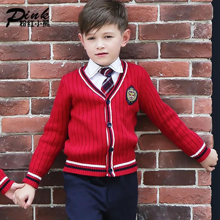 British School Uniform Kindergarten Uniform Wear Kids Primary School Wear Students Children's Costume 4pcs Set Customes D-0527