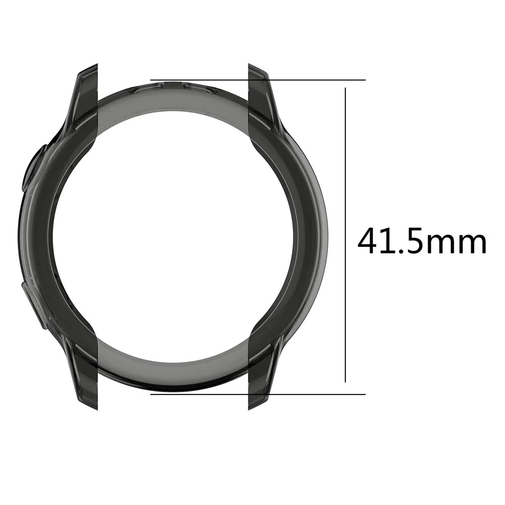 Weiches ultra dünnes TPU-Bildschirmschutz-Uhrengehäuse für Samsung Galaxy Watch Active SM-R500 Clear Protector Cover Shell Frame neu