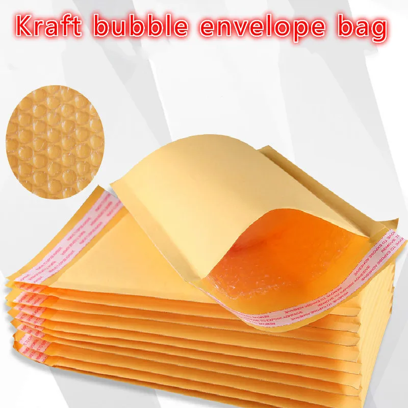 20 PCS/Lot Kraft Paper Bubble Envelopes Bags Mailers Padded Shipping Envelope With Bubble Mailing Bag Drop Shipping