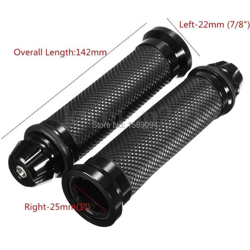 Universal Rubber Porous Carved Motorcycle Handlebar Grips Motorbike Handle Hand Bar for Honda Suzuki Kawasaki Yamaha 5 Color