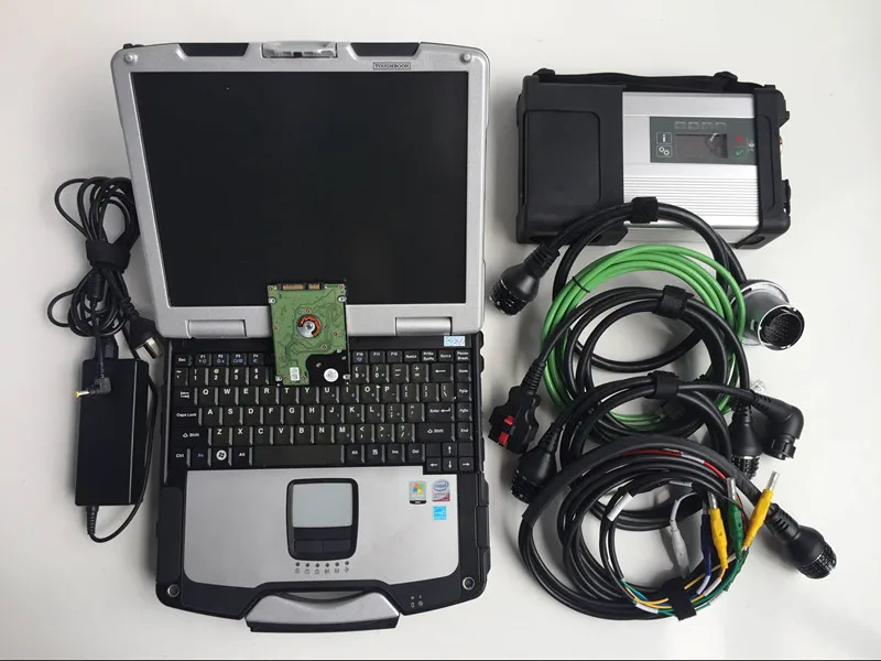 MB Star C5 SD Connect C5 with newest software 2024.12 diagnostic tool mb star c5 vediamo/X/DSA/DTS with CF31 90% New Laptop