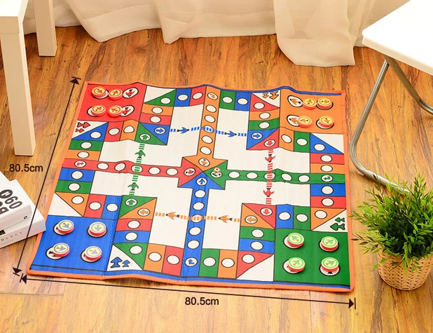 

Children Crawl Flying Chess Carpet Mat King-size Double Is Kindergarten Educational Toys Unisex 6 Years Old Student Gift 2021