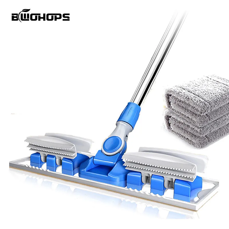 Spinning Flat Mop Scraper Floor Garbage Cleaning Easy Mops Bucket Dust Cleaner Magic Microfiber Broom Rotating Vassoura Swabs