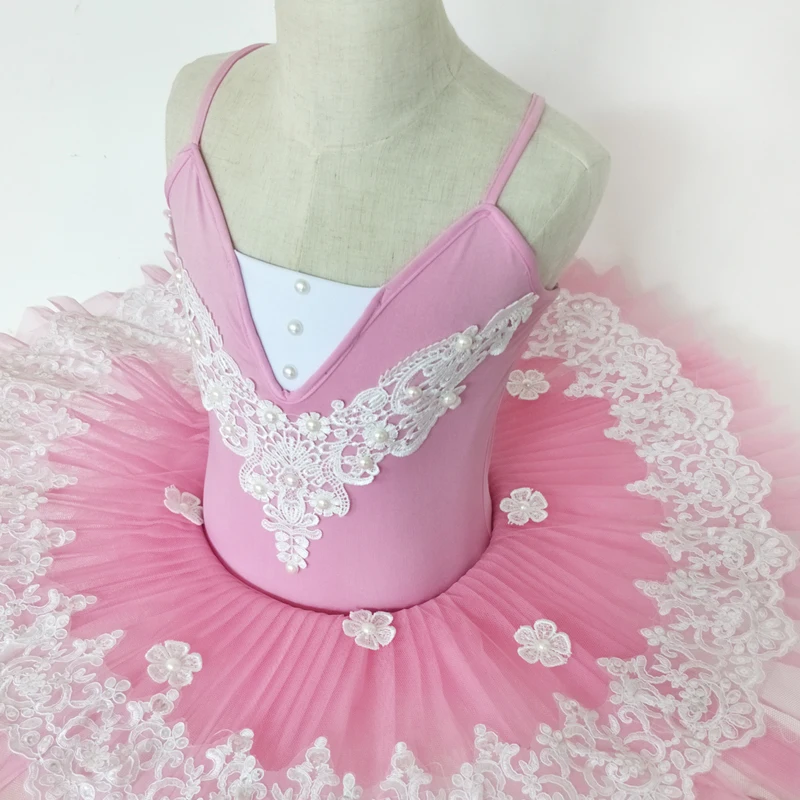 

2021 New Professional Ballet Tutu Ballet Dress For Children Swan Lake Ballet Costumes Ballet Leotards For Girls Pancake Tutu