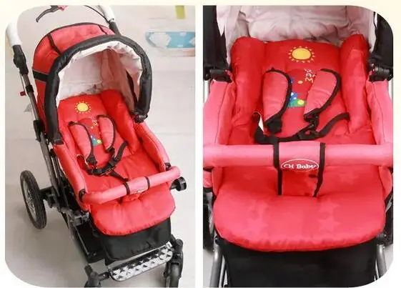 2016 Cartoon Baby Stroller Seat Cushion Cart Stroller mattresse Pillow Cover BB Car Thermal Thicken Pad Child Cushion