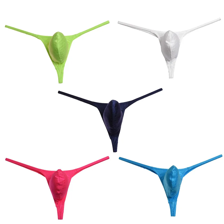 New Arrival Sexy Bikini Men\'s thongs and g strings Sexy Protruding Penis Pouch Male Thong Underwear Underpants Men Tanga T-Back