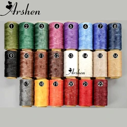 Multicolor Durable 240 Meters 1mm 150D Flat Leather Waxed Thread Cord for DIY Handicraft Tool Hand Stitching Thread High Quality