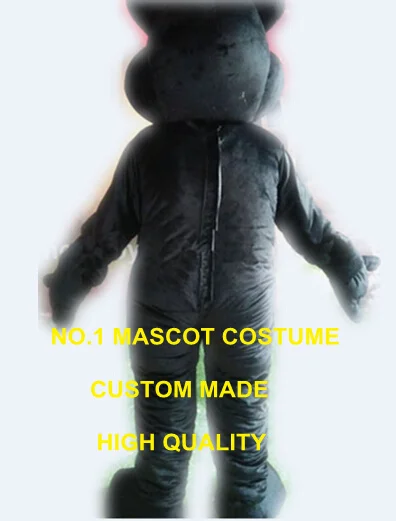 Happy Black Bear Mascot Costume Adult Size Cartoon Bear theme Anime cosply costume carnival fancy dress kits suit 2490