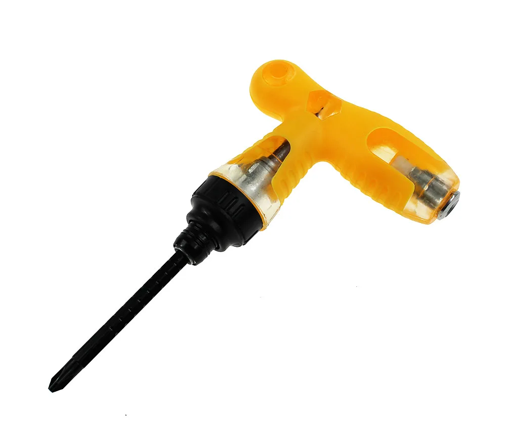 2pcs Telescopic Ratchet Screwdriver Set T Type Wrench S2 Bit Multifunction Hand Tool Sets