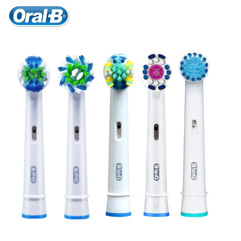 5 Different Oral-B Replacement Brush Heads EB17/EB18/EB20/EB25/EB50 Precision Sensitive Polish Flosser Cross Action Clean