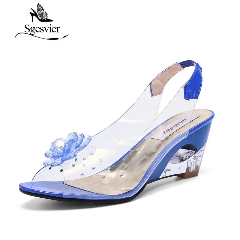 SGESVIER Women Sandals Rome Stylish High Quality Fashion Wedge Heel Sandals Dress Casual Shoes Lady\'s Sandals Big Size 43 OX009