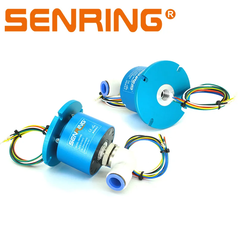 1 Passage Rotary Unions Electrical Slip Ring 6 /12/24 Circuits 5A Power with Port G1/4\'\'
