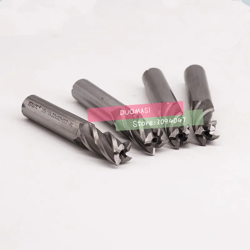 Free delivery 2PCS 4F-M14.5~M25.0 high speed steel straight shank vertical milling cutter (14/15/16/17/18/19/20/21/22/25)