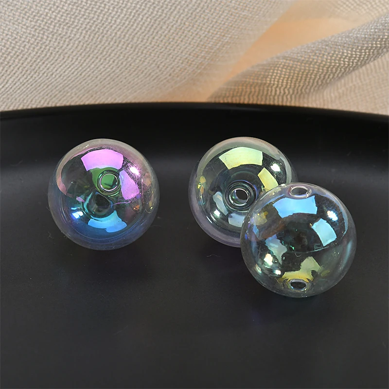 New arrived 20pcs/lot geoemtry rounds shape colorful glass transparent balls diy jewelry earring/garment pendant accessory