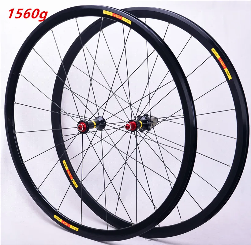 Ultralight road wheelset front two rear four bearing aluminum alloy 30MM wheel 700C road bike wheel bicycle