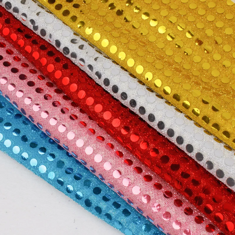 

5yards sequins fabric for wedding dance background curtain fabric /6MM Sequin cloth