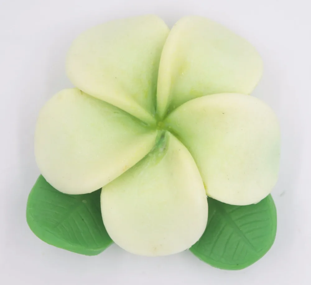 

3D Frangipani with Leaf Silicone Soap mold DIY Hangmade Craft 3d soap molds S561