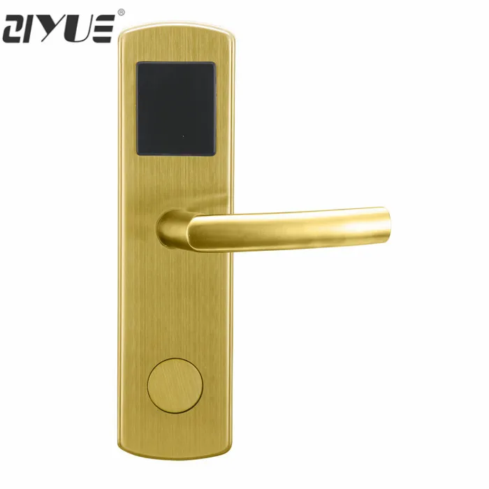 

Professional Manufacture Intelligent Stainless Steel RFID Card Key Reader Hotel Lock for Hotel ET600RF