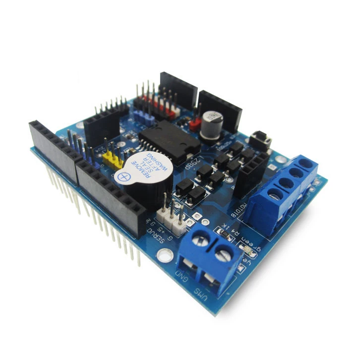 10pcs/lot L298P PWM Speed Controller Dual High-Power H-bridge Driver ,Bluetooth Interface, L298P Motor Shield Board for