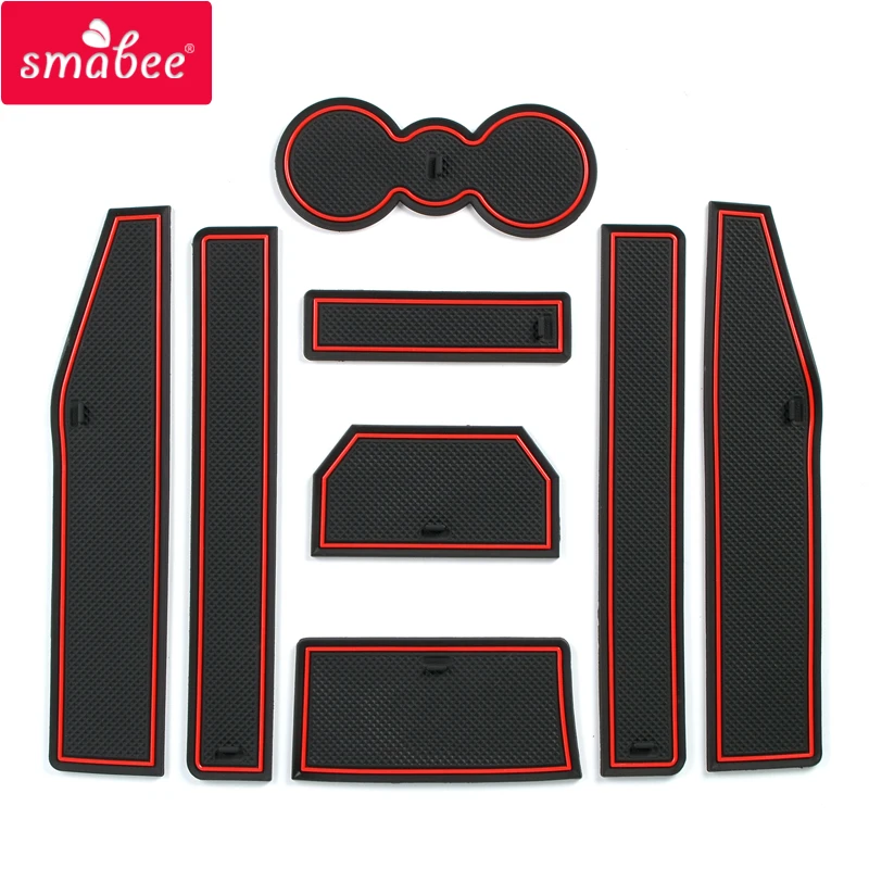 Smabee Car Anti-Slip Gate Slot Mat For Land Rover Range Rover Evoque 2012 ~ 2018 Interior Accessories Cup Holders Car Coaster