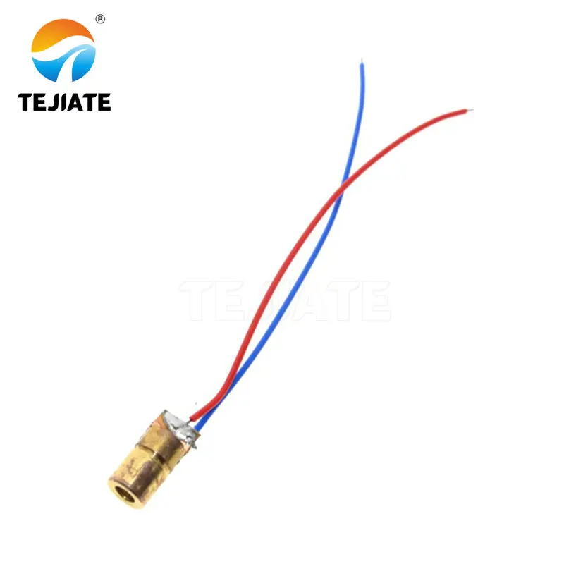 Laserdiode 650nm 6Mm 5V 5Mw Verstelbare Laser Dot Diode Module Rood Koper Hoofd 3V