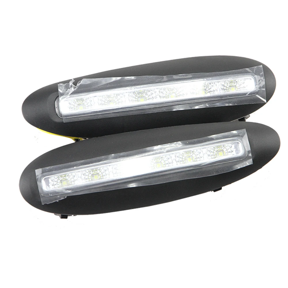 2x White LED Daytime Running Light Fog Light DRL Driving Lamp For BENZ W220 S-Class 1998 1999 2000 2001 front bumper car Lamp