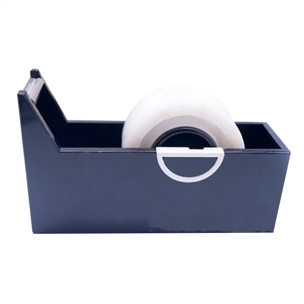 MIRUI Creative Square Plastic Tape Seat Tape Holder Office Tape Dispenser Desktop With Tape Cutter Studeny Stationery Supplies