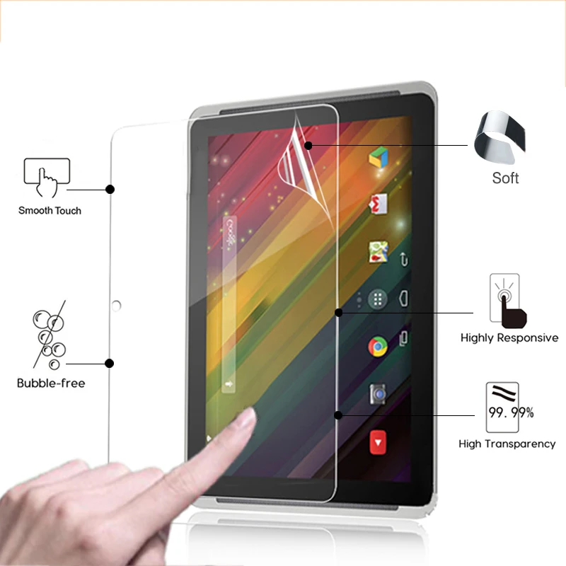 

Premium ANti-Scratched Clear Glossy screen protector film For HP 10 Plus 2201 10.1" tablet front HD lcd screen protective film