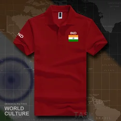 Republic of India polo shirts men short sleeve white brands printed for country 2017 cotton nation team flag new IND Indian flag