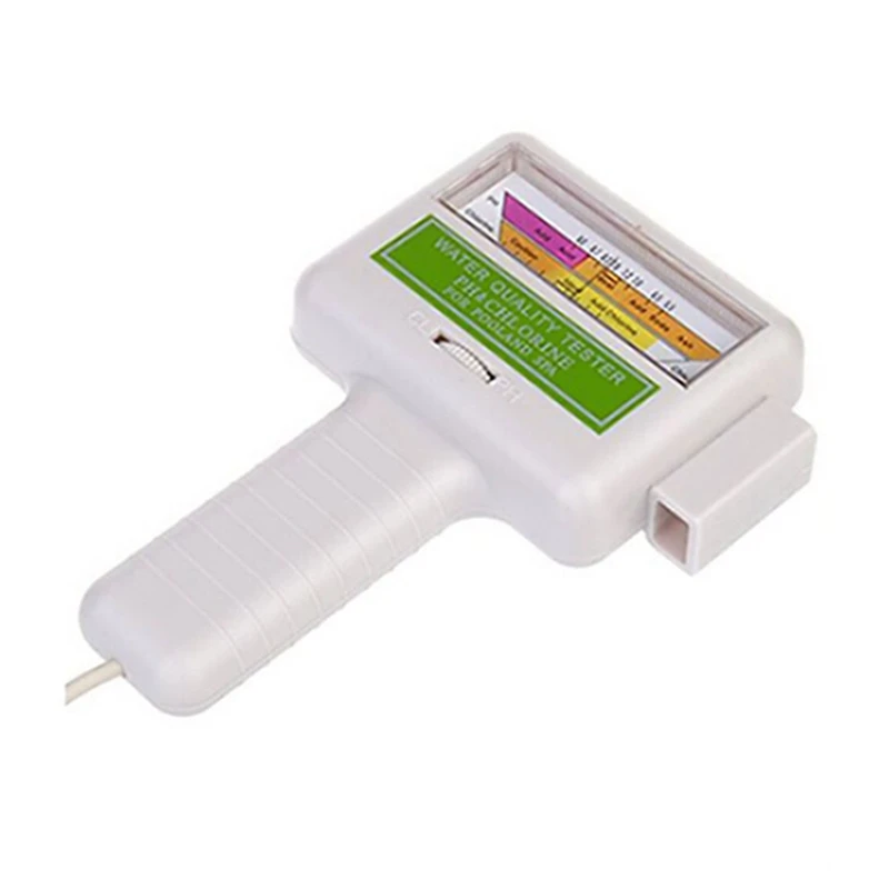 PC101 PH Meter Portable Water Quality Measure PH CL2 Chlorine Level Meter PH Tester for Swimming Pool Spa Aquarium Monitor Tools