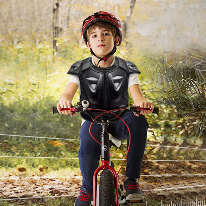 WOSAWE-Chaleco Protector de pecho y columna vertebral para niños, chaqueta de motocicleta, equipo de armadura para Motocross, Dirt Bike, patinaje