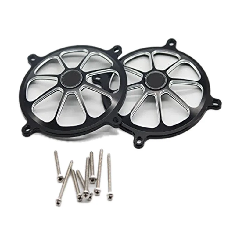 

5" Black Anodized Burst Front Speaker Covers For Harley Electra Street Glide 1996 1997 1998 1999 2000 2001 2002 2003 2004 2005