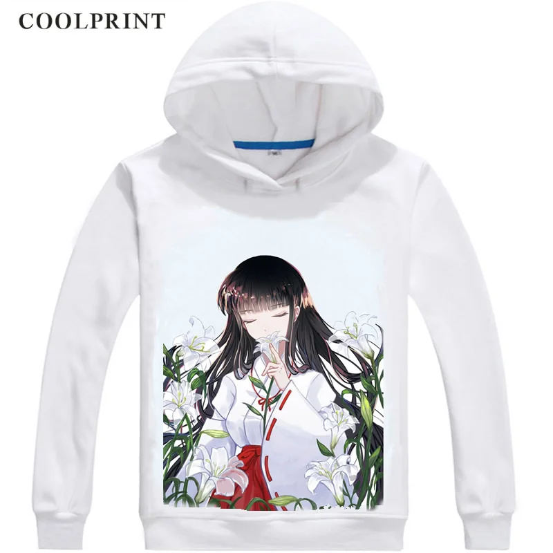 Kikyo InuYasha Cosplay Mens Hoodies Inuyasha A Feudal Fairy Tale Men Sweatshirt Streetwear Anime Hoodie Printed Long Hooded