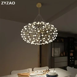 Post Modern Plate Copper Gold Led Pendant Lights Oval Shape Designer Bird's Nest Lamp Luxury Pendant Lamps Suspend Lamp Lamparas