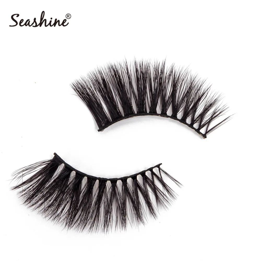 Seashine 10 Pairs Natural False Eyelashes Fake Lashes Long Makeup 3D Mink Lashes Eyelash Extension Mink Eyelashes For Beauty