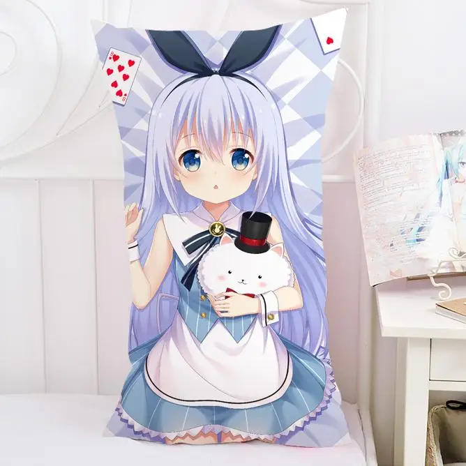 

Anime Cartoon Is the order a rabbit Pillow Case Pillow Cover Pilllowcase Cushion Gift