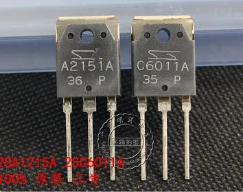 

10PCS/lot 5Pairs 2SA2151A 2SC6011A C6011A A2151A TO-3P 15A 230V Audio Amplification Transistor