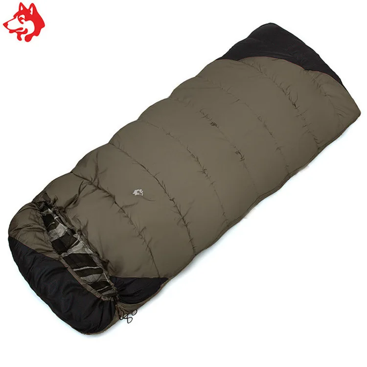 Jungle King Outdoor camping sleeping bag -18 degree warm envelope sleeping bag 2.3 kg adult emergency cotton winter sleeping bag